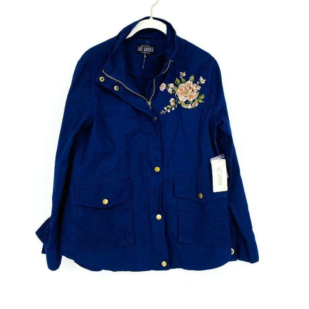 Sweet Wanderer Women Jacket Embroidered Coat S NEW - Picture 1 of 4